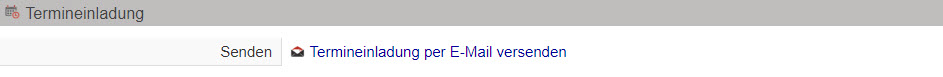 Screenshot Schaltfläche zum nachträglichen Versand einer Termineinladung